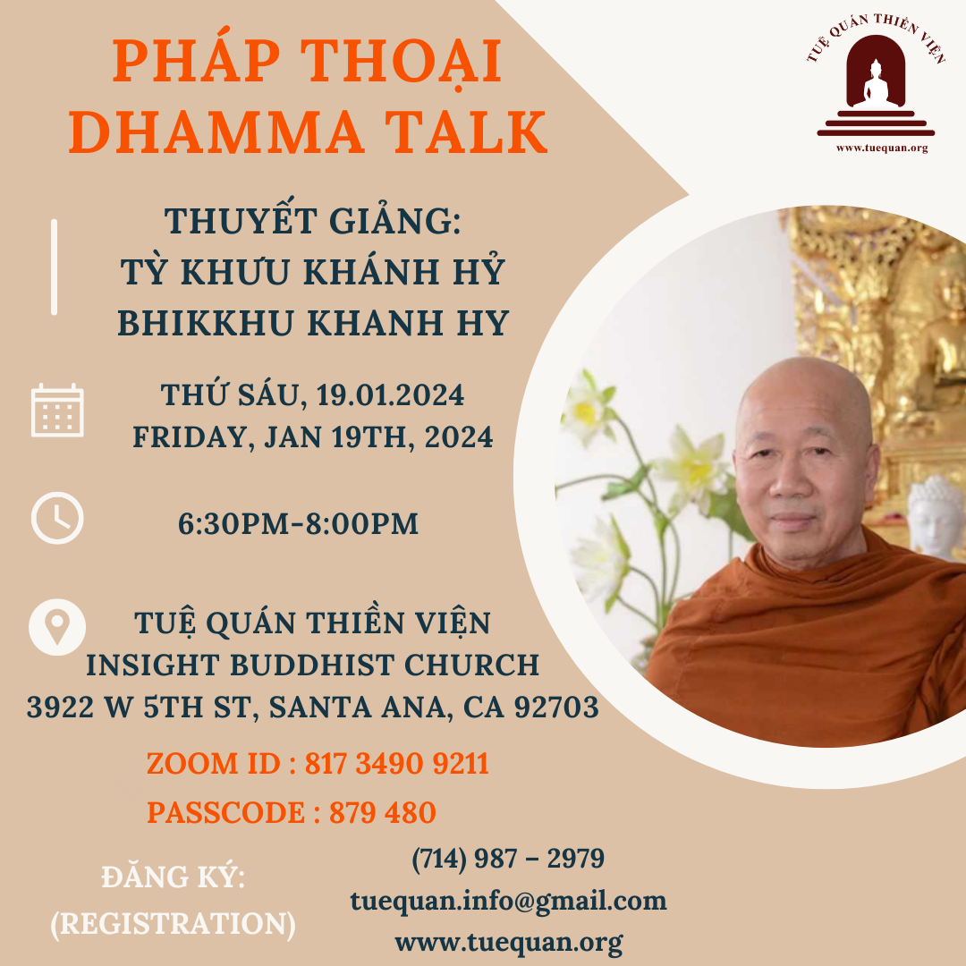 Friday Dhamma Talk, Jan 19th, 2024