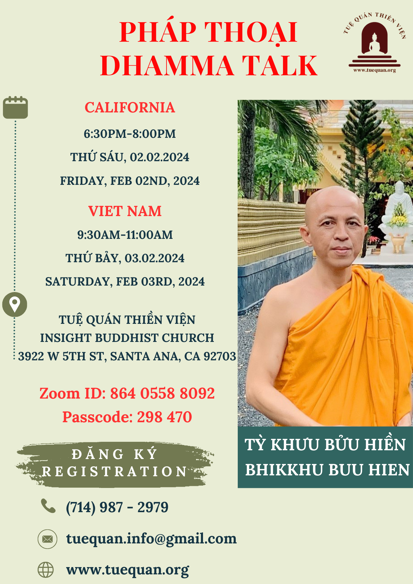 Friday Dhamma Talk, Feb 2nd, 2024