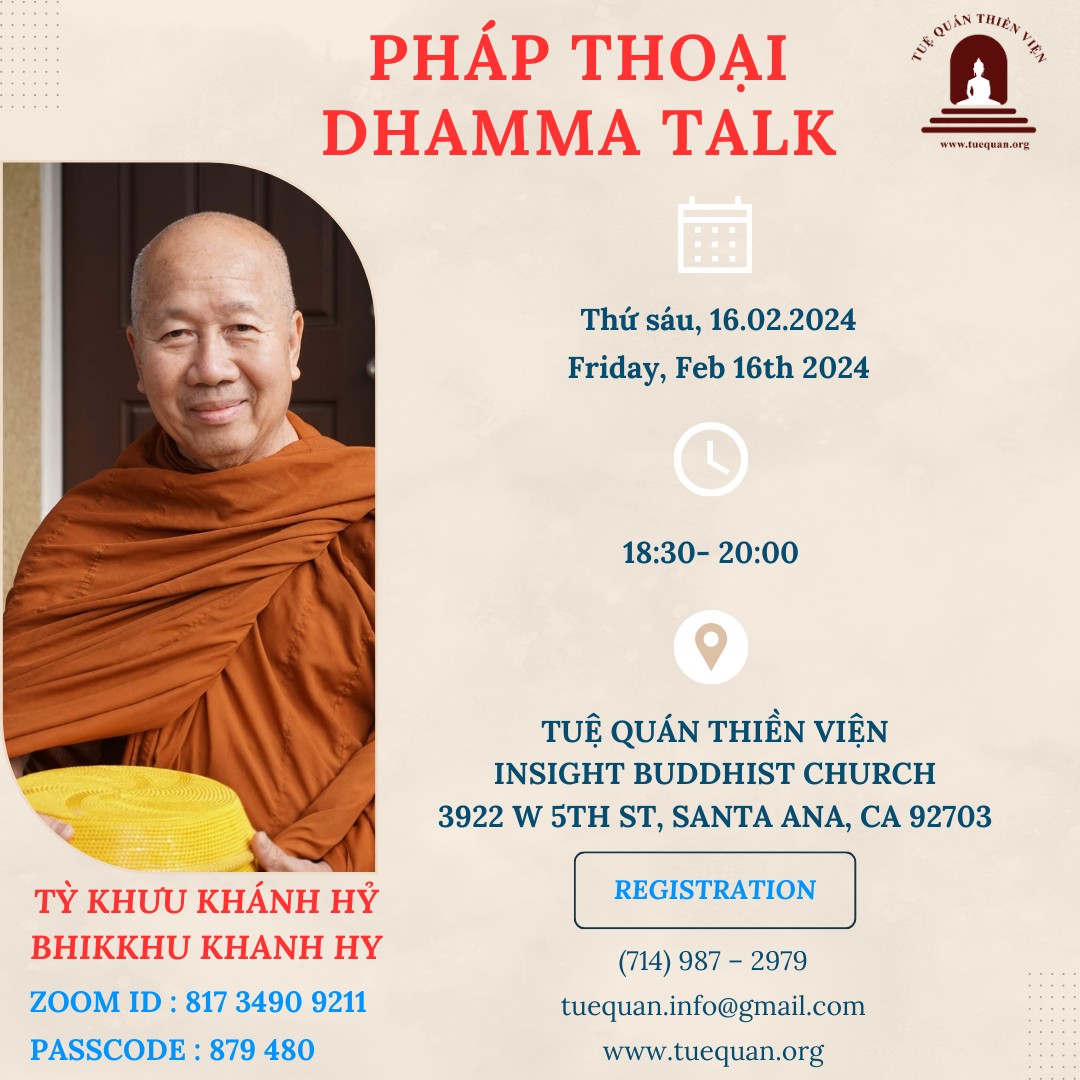 Friday Dhamma Talk, Feb 16th 2024