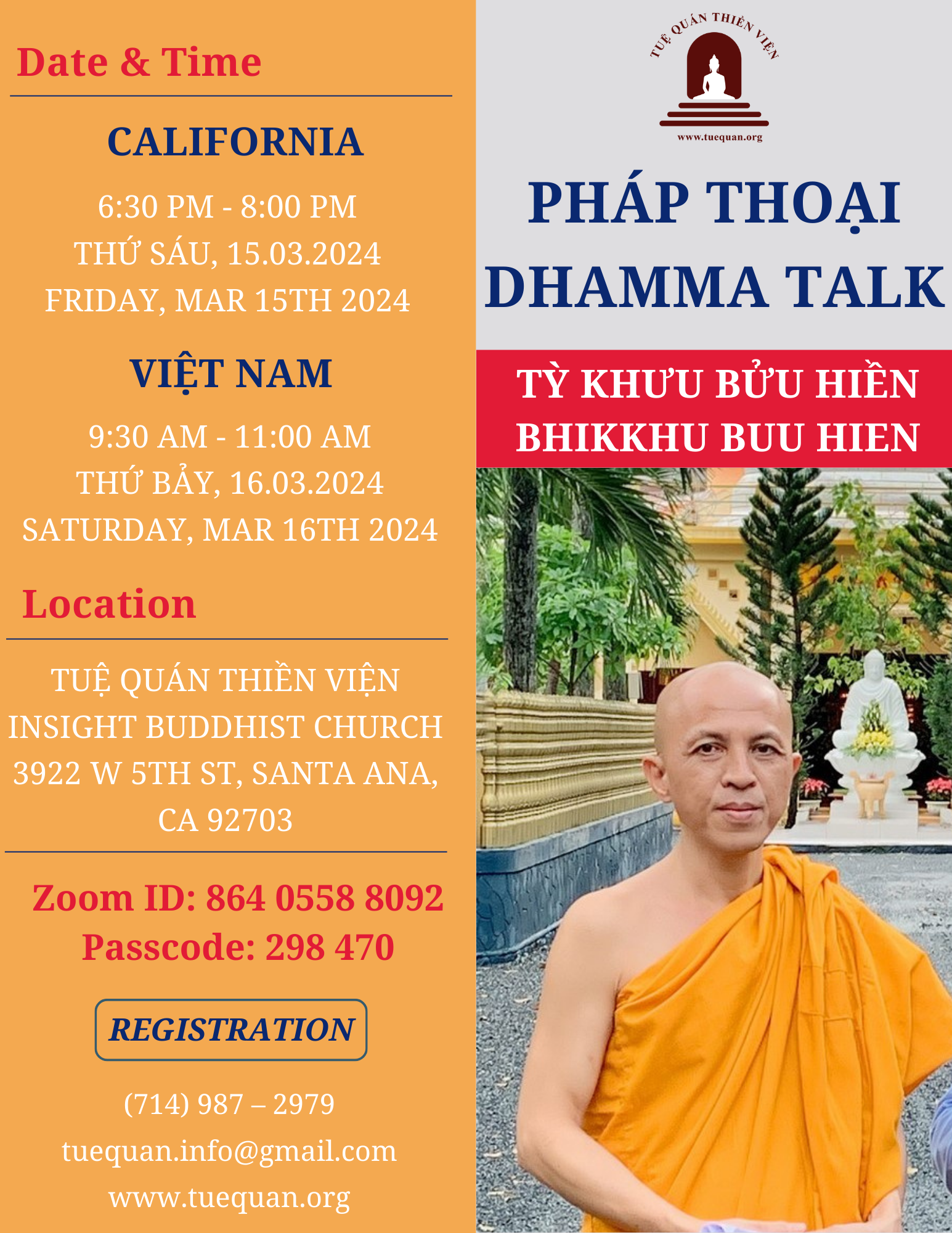 Friday Dhamma talk, Mar 15th, 2024