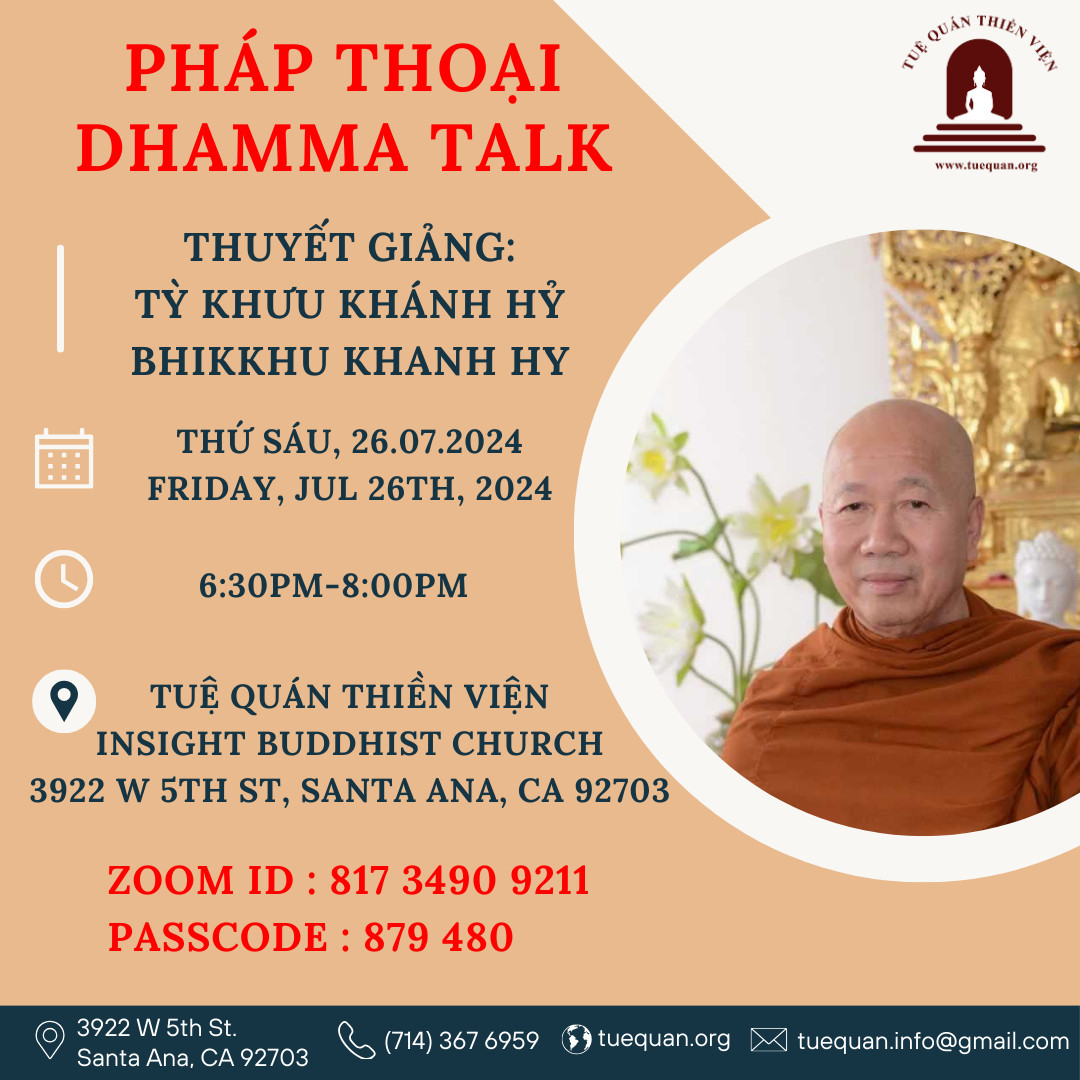Friday Dhamma talk, Jul 26th 2024