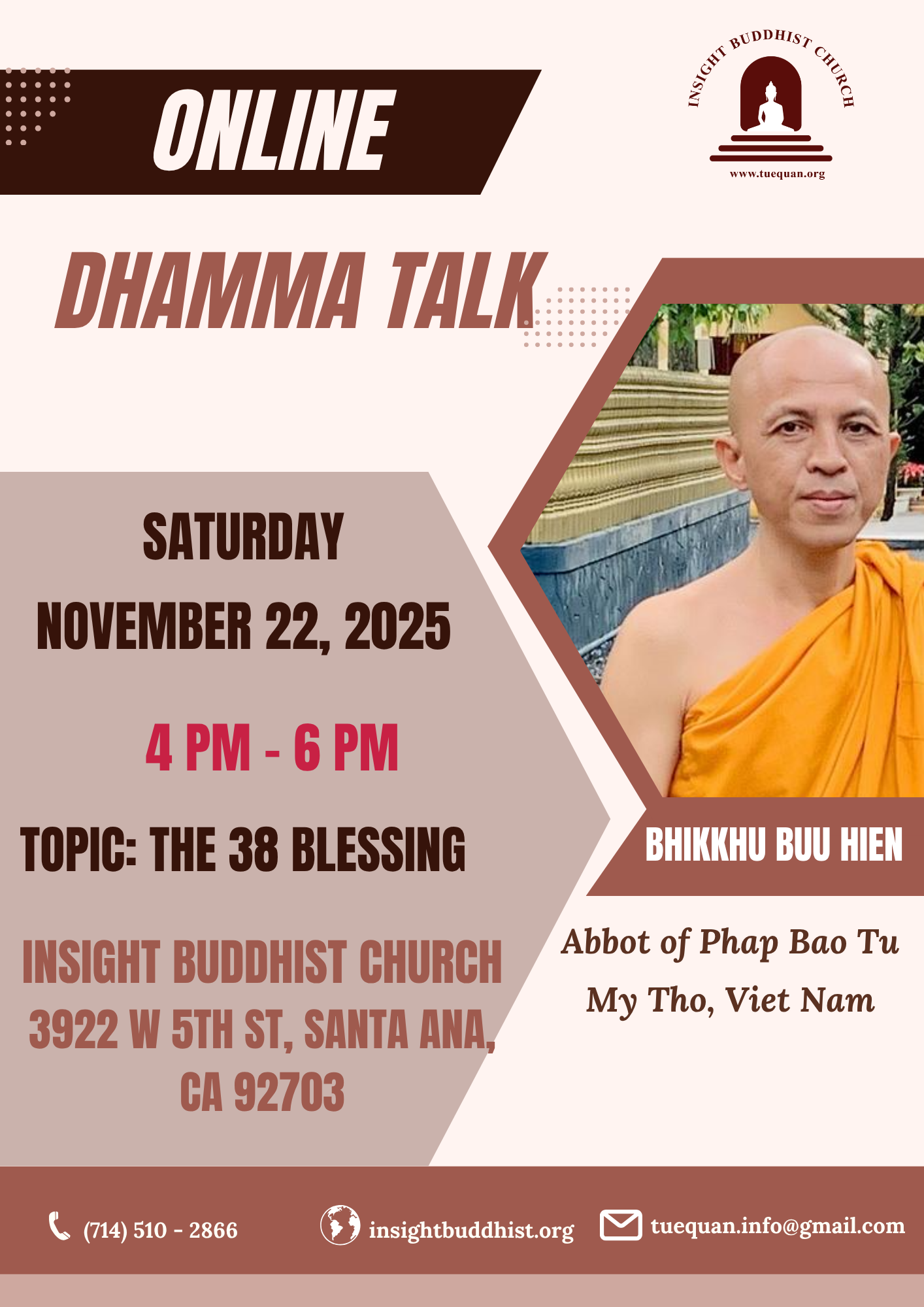 Dhamma talk, Nov 22th 2025
