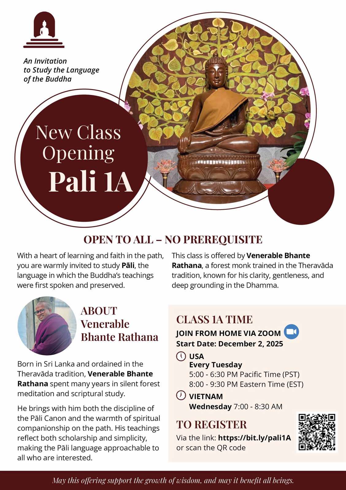 Pāli class 1A, Dec 02nd,2025