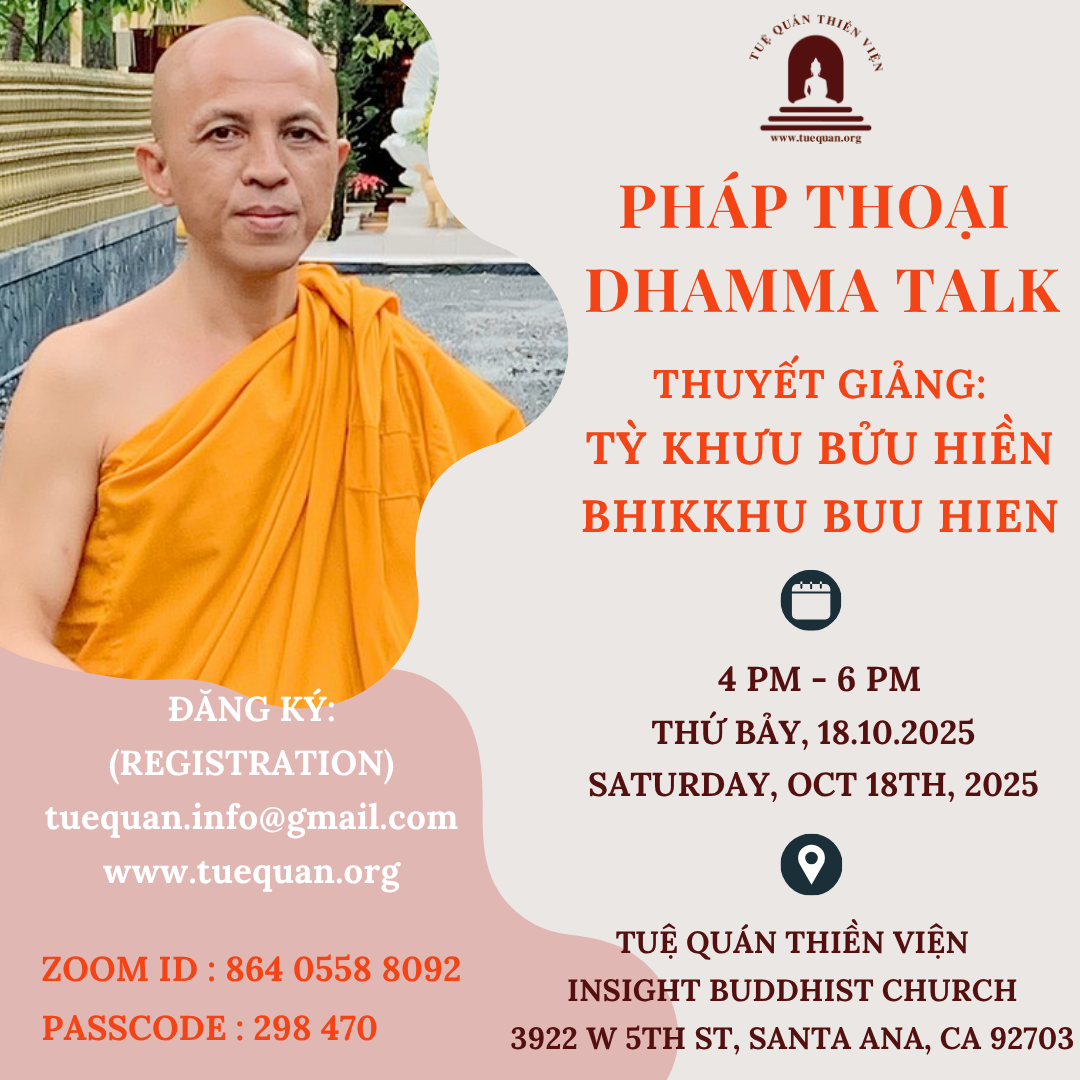 Saturday Dhamma talk, Oct 18th 2025