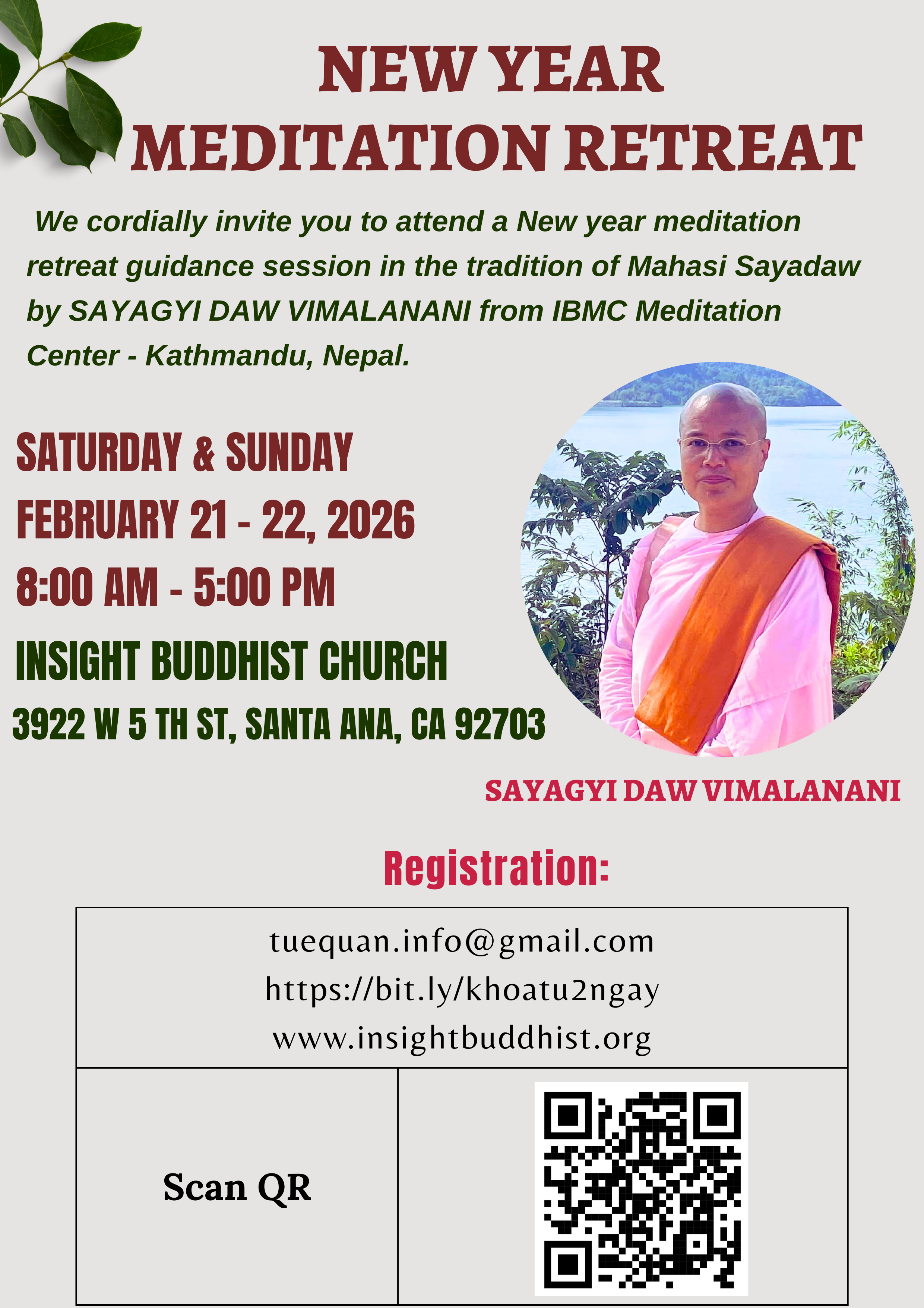 New Year Meditation Retreat