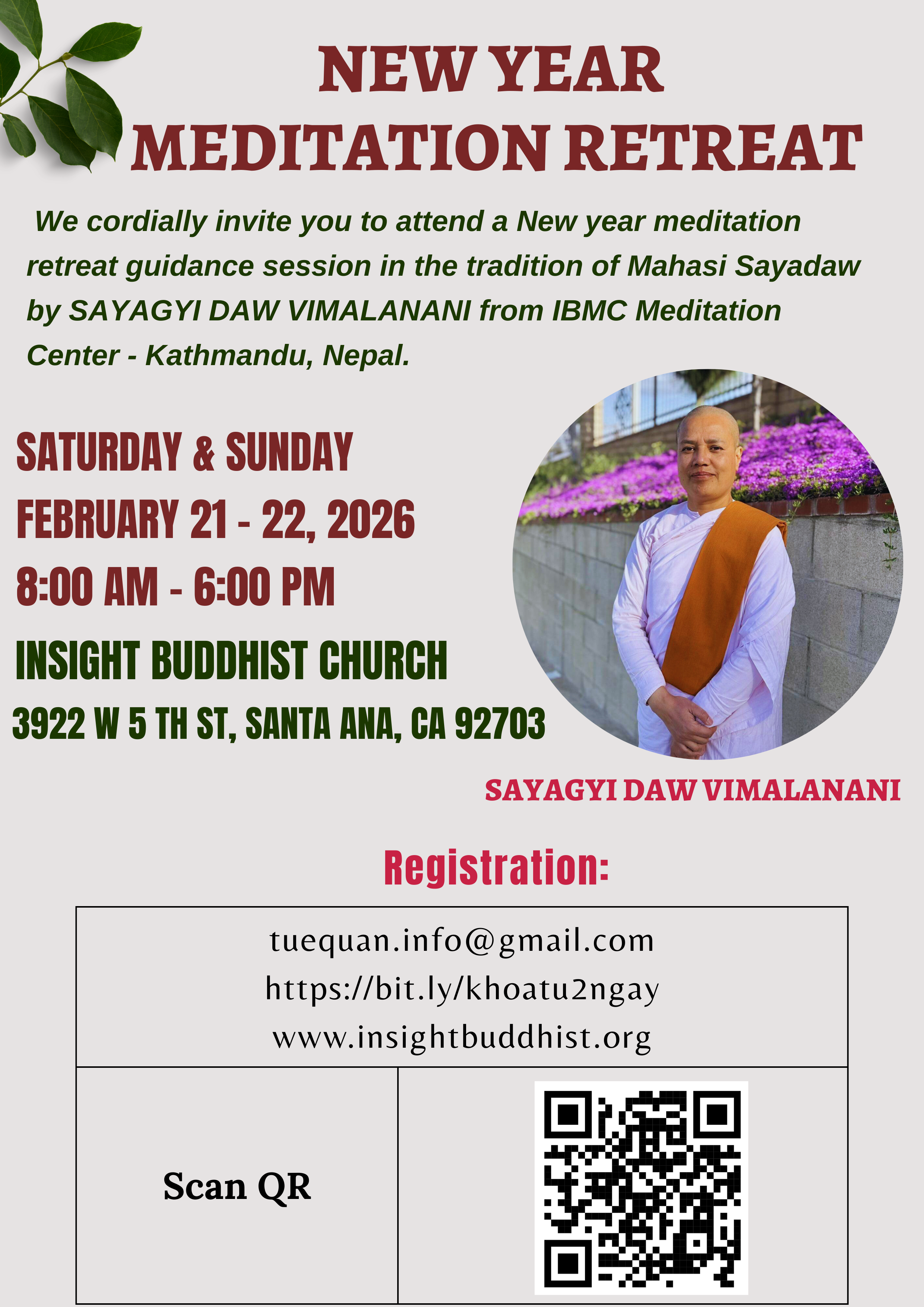 New Year Meditation Retreat