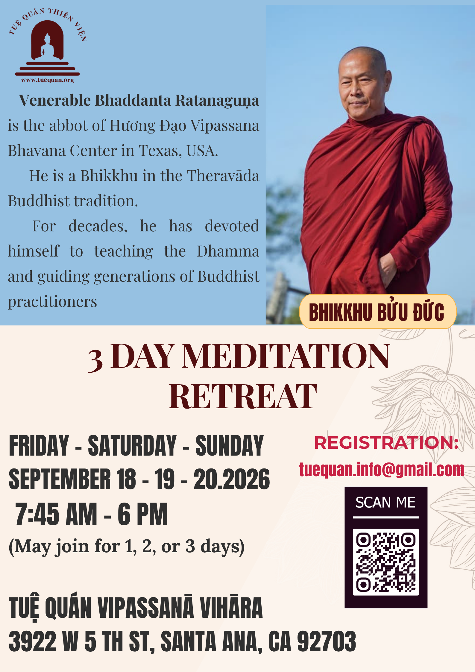 3 Day Meditation Retreat