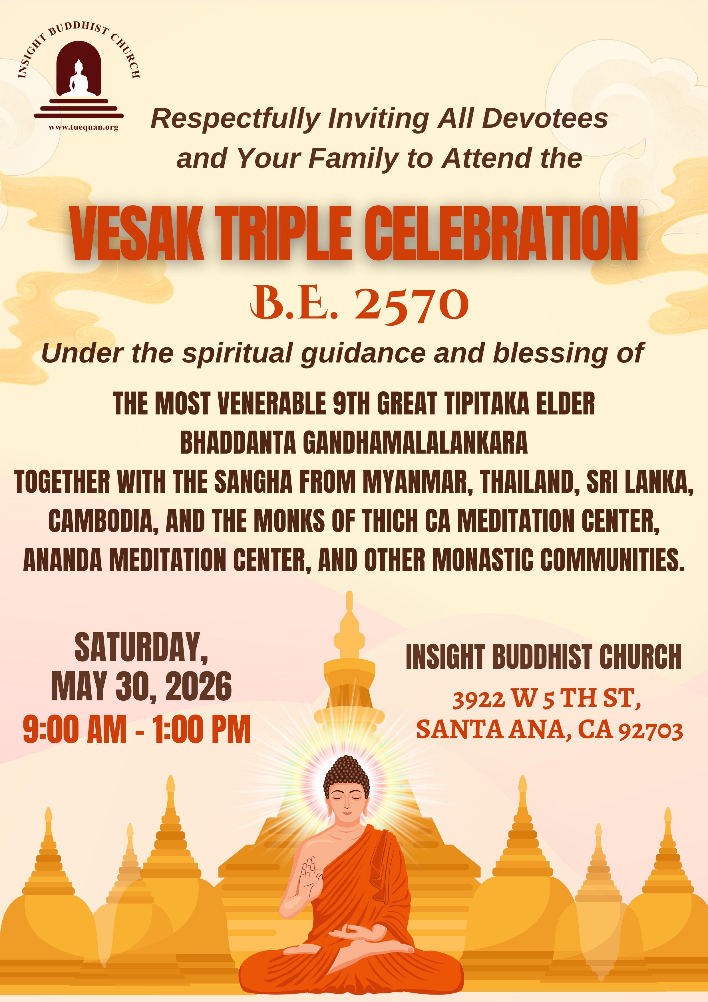 Vesak day, May 30th 2026